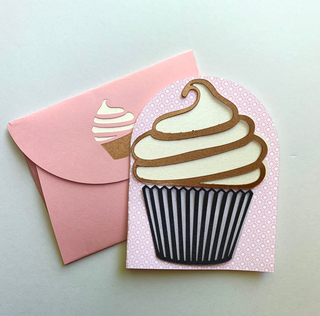 Cupcake Card with Cupcake Envelope