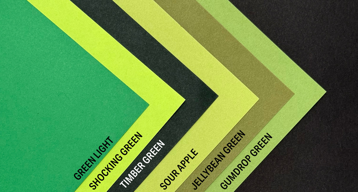 Green Text Weight Samples