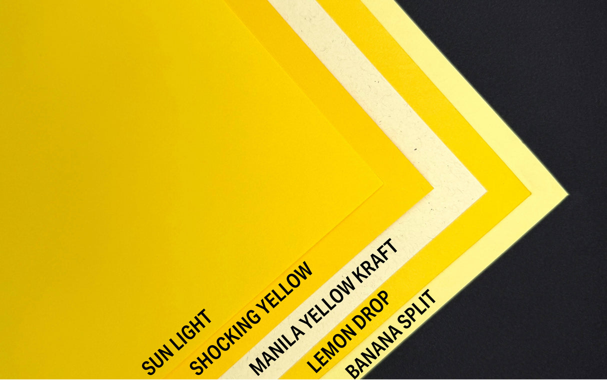 Yellow Text Weight Samples