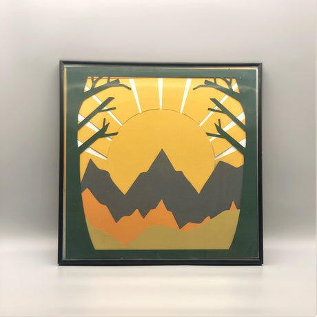 Mountain Trail Shadowbox using Five Colors