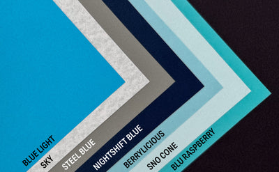 Blue Cardstock Samples