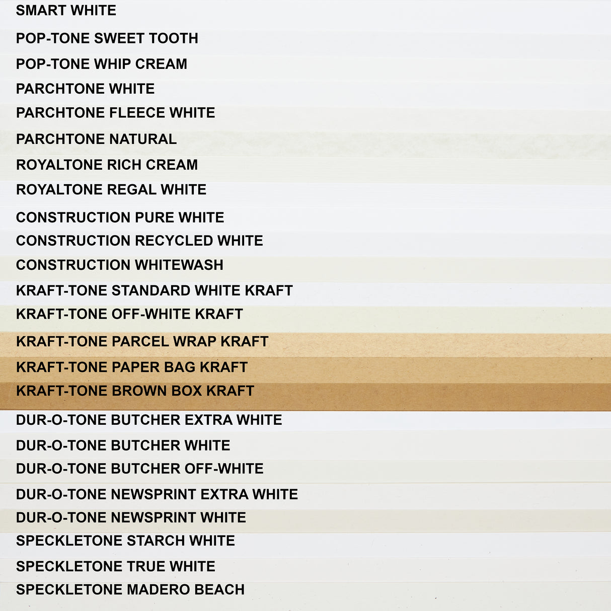 Standard White Kraft Paper (Kraft-Tone, Text Weight)