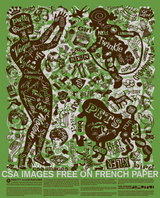 Free on French Woman - 19"x24" Pop-Tone Poster